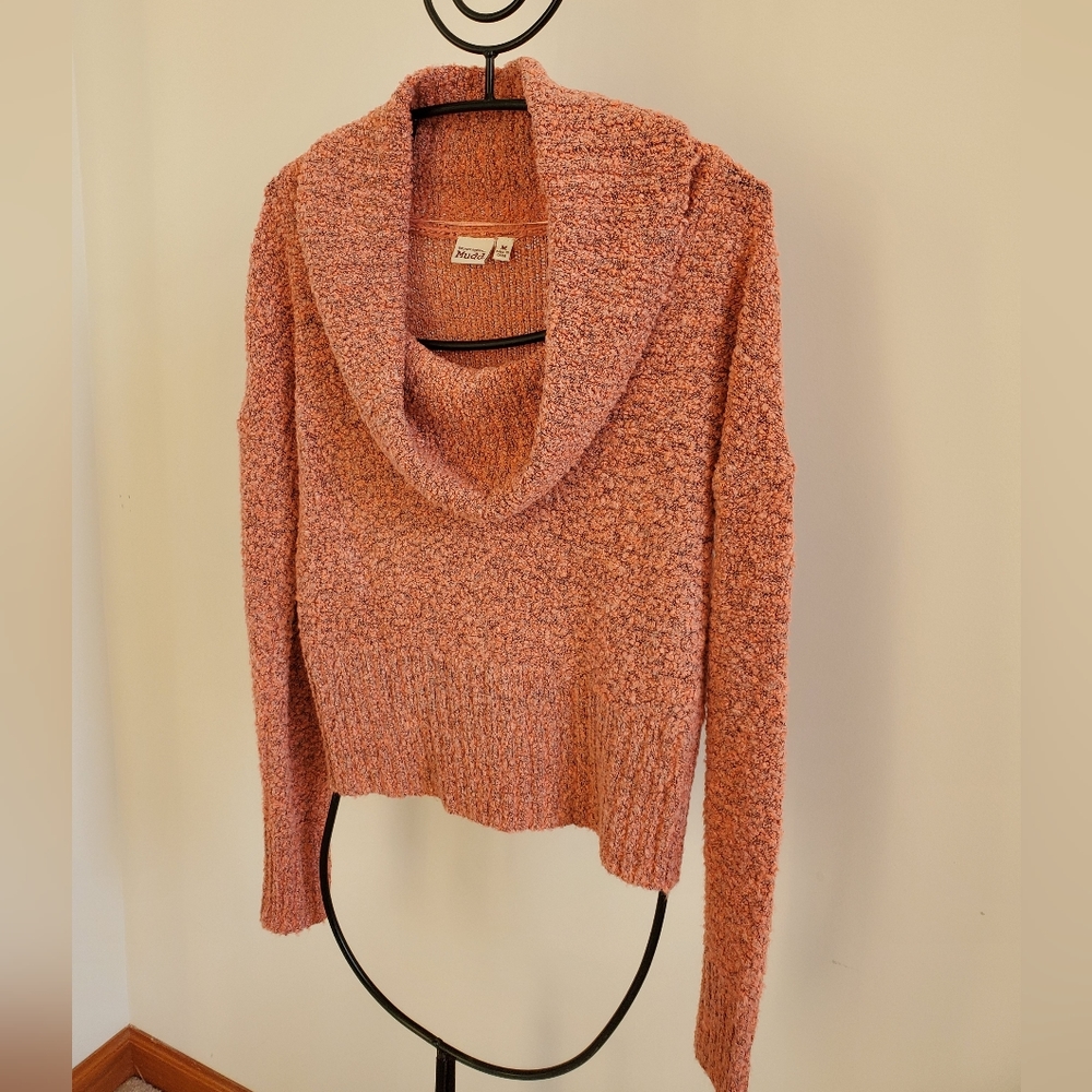 Mudd * deep cowl orange sweater